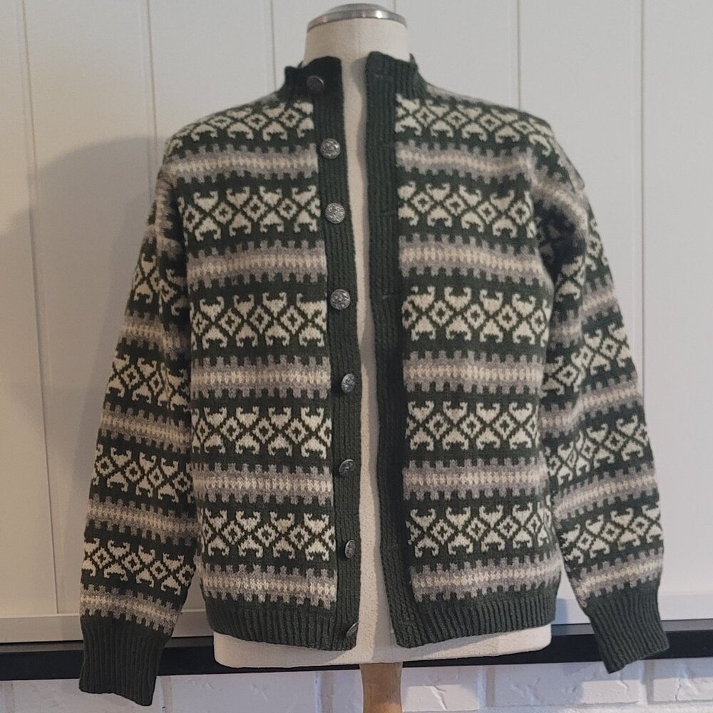 Vintage Norwegian wool knit sweater